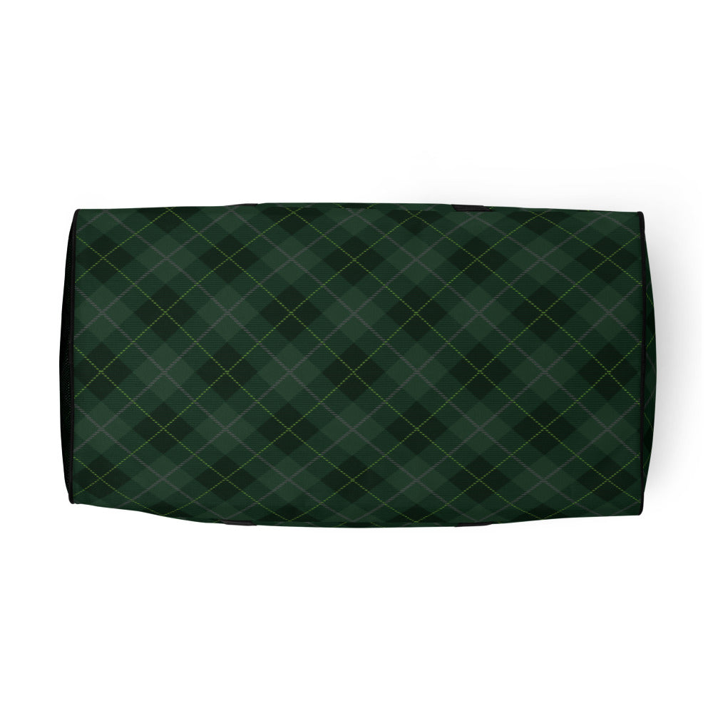 Deep Forest Tartan - Sustainably Made Duffle Bag