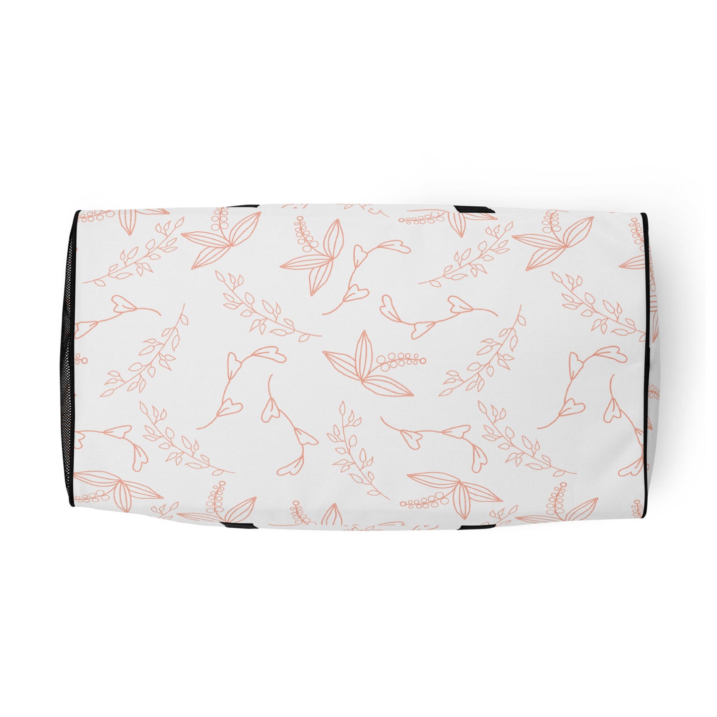White Floral - Sustainably Made Duffle Bag
