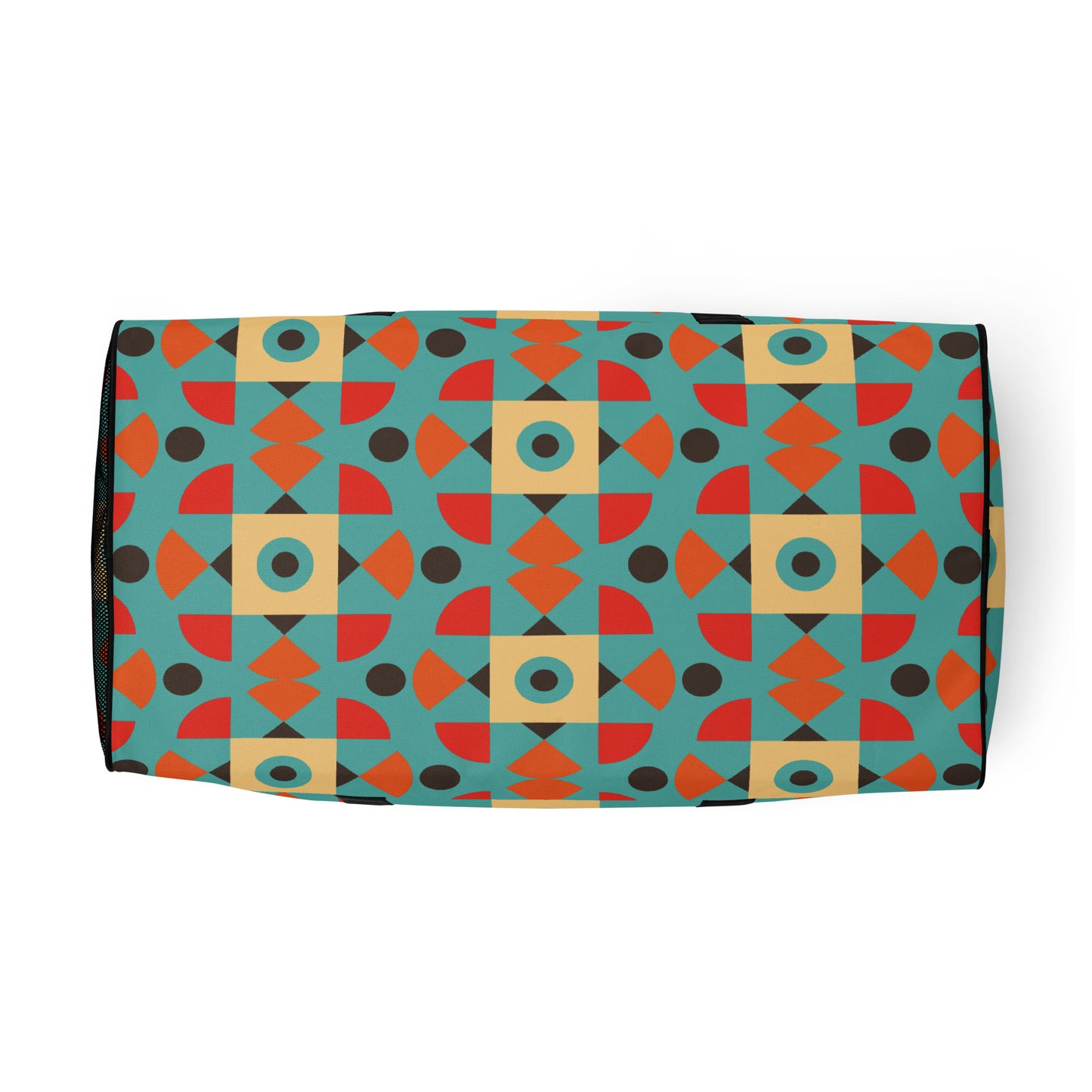 Retro Color Pattern - Sustainably Made Duffle Bag