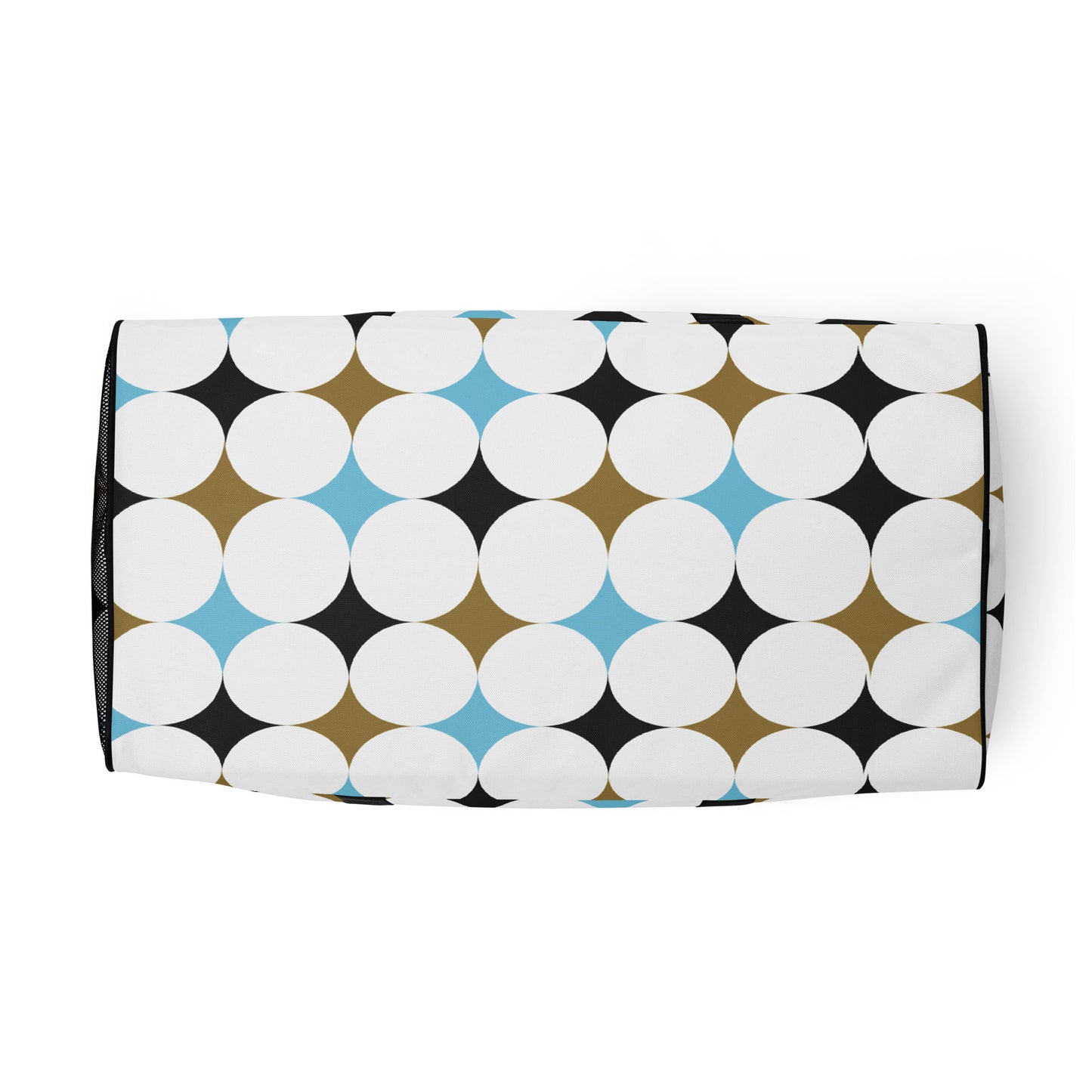 Retro Rounded Pattern - Sustainably Made Duffle Bag