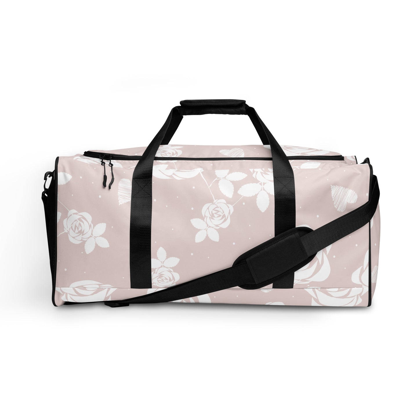 Baby Pink Floral - Sustainably Made Duffle Bag