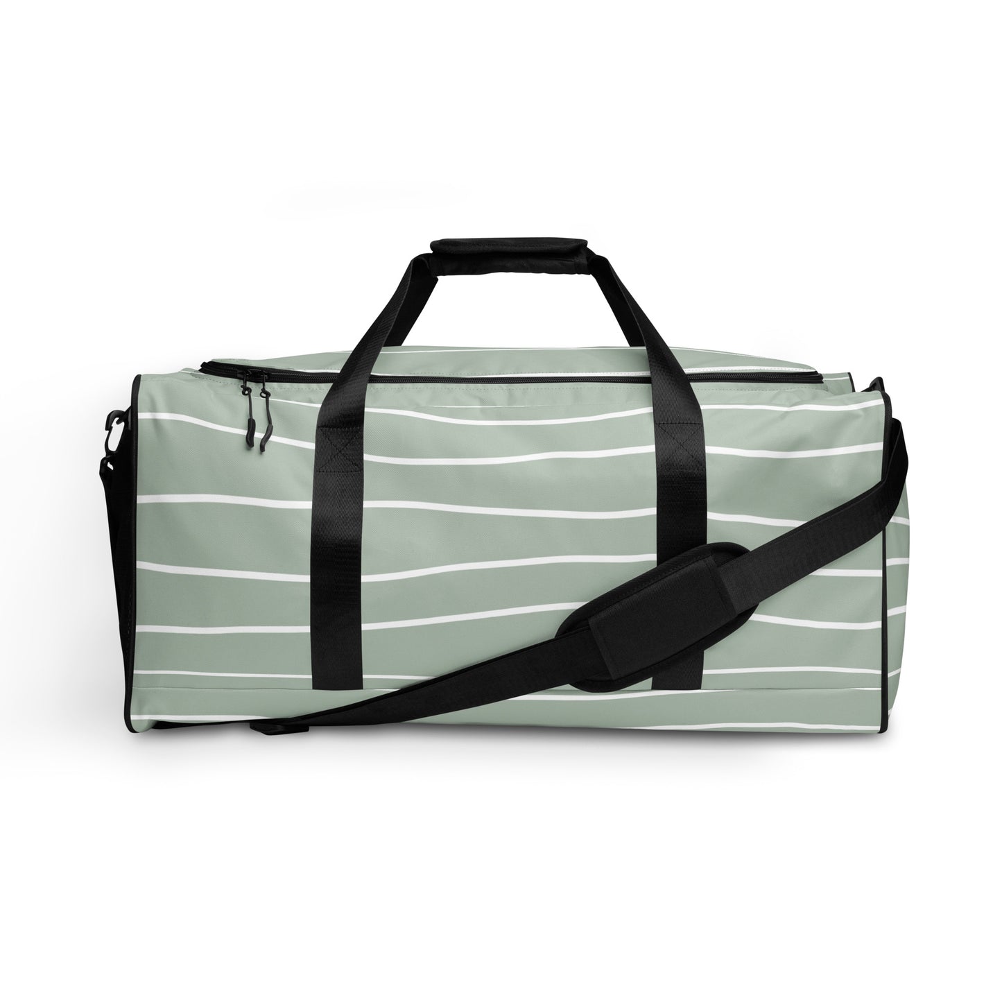 Hand Drawn Waves - Sustainably Made Duffle Bag