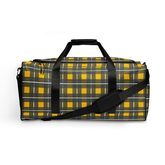 Yellow Tartan - Inspired By Harry Styles - Sustainably Made Duffle bag