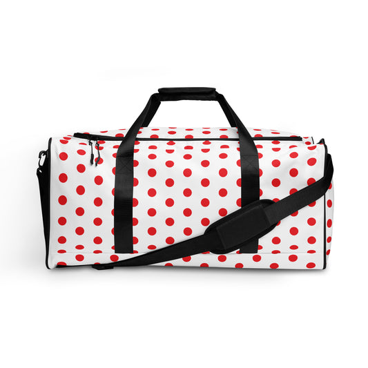 Red Polkadot - Inspired By Harry Styles - Sustainably Made Duffle bag