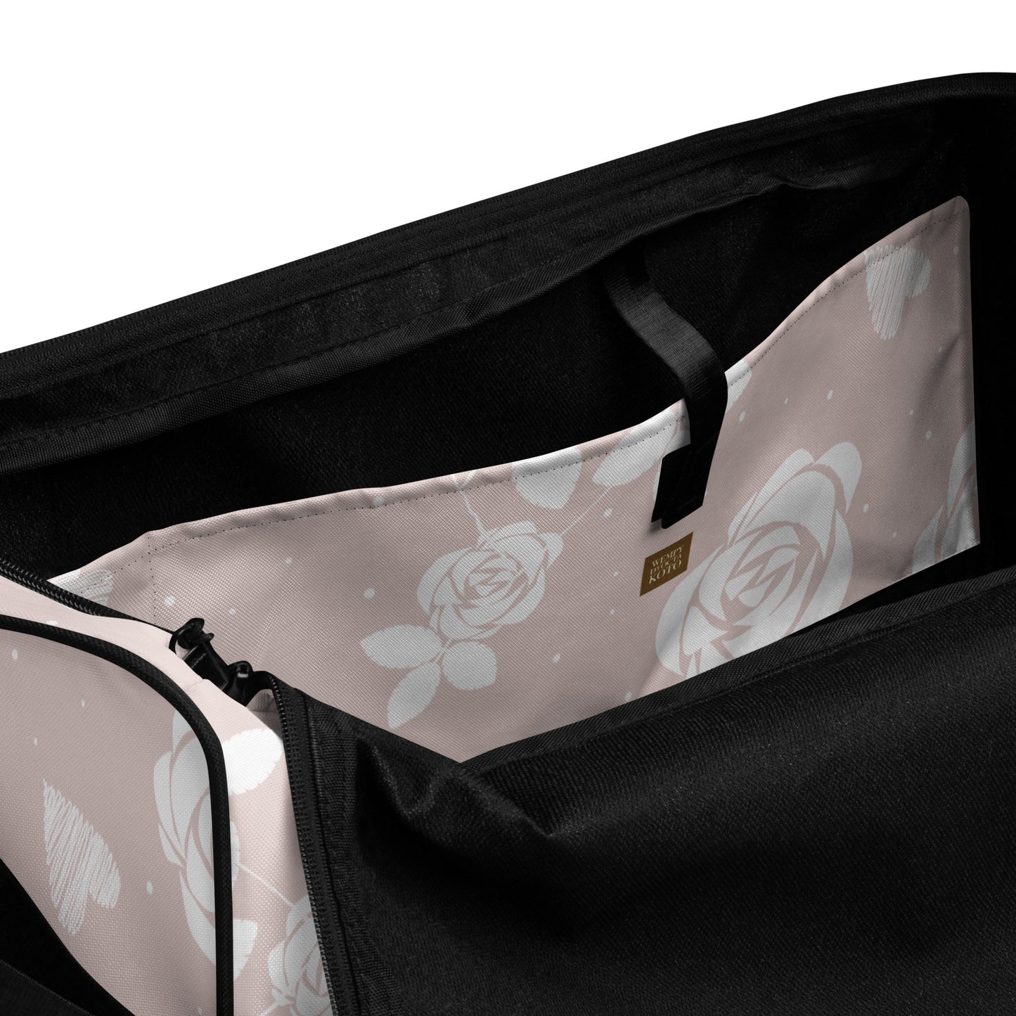 Baby Pink Floral - Sustainably Made Duffle Bag
