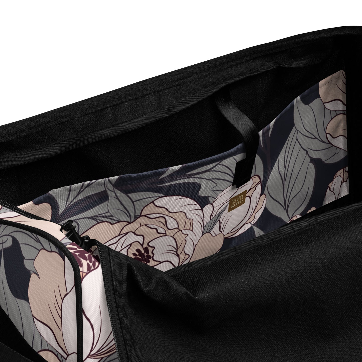 Flower Painting Artwork - Sustainably Made Duffle Bag