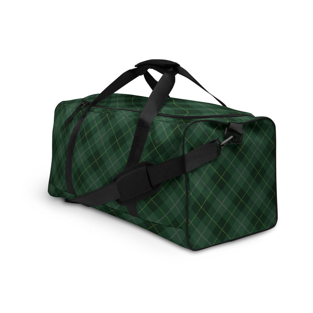 Deep Forest Tartan - Sustainably Made Duffle Bag