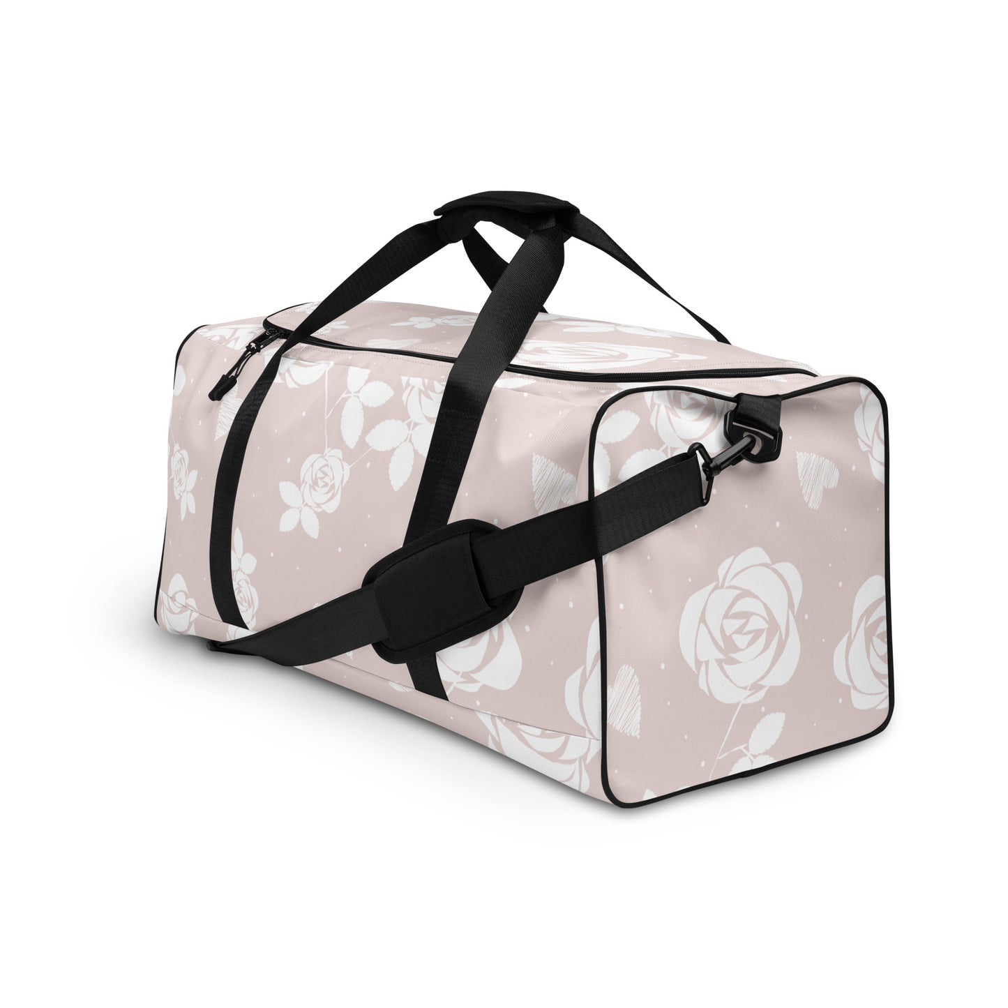 Baby Pink Floral - Sustainably Made Duffle Bag