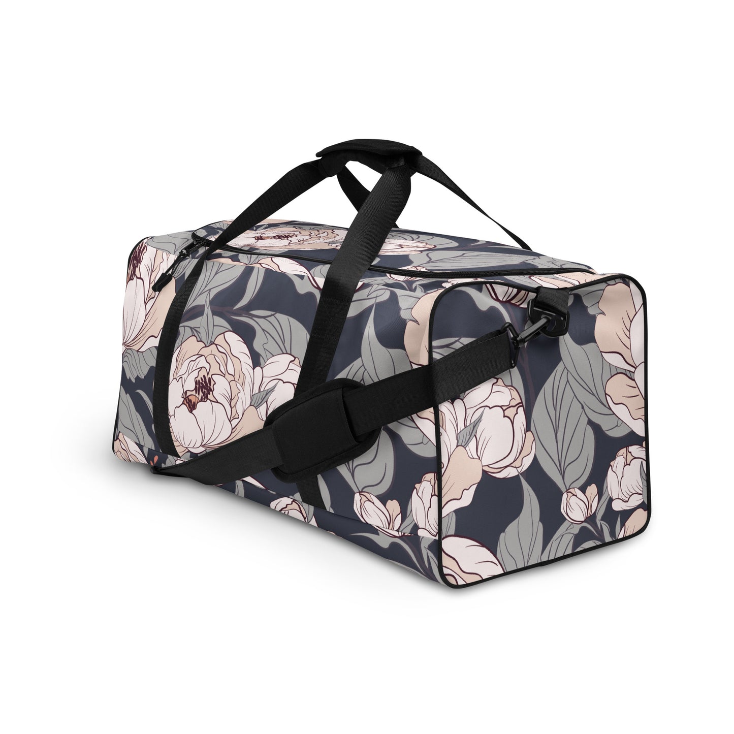 Flower Painting Artwork - Sustainably Made Duffle Bag