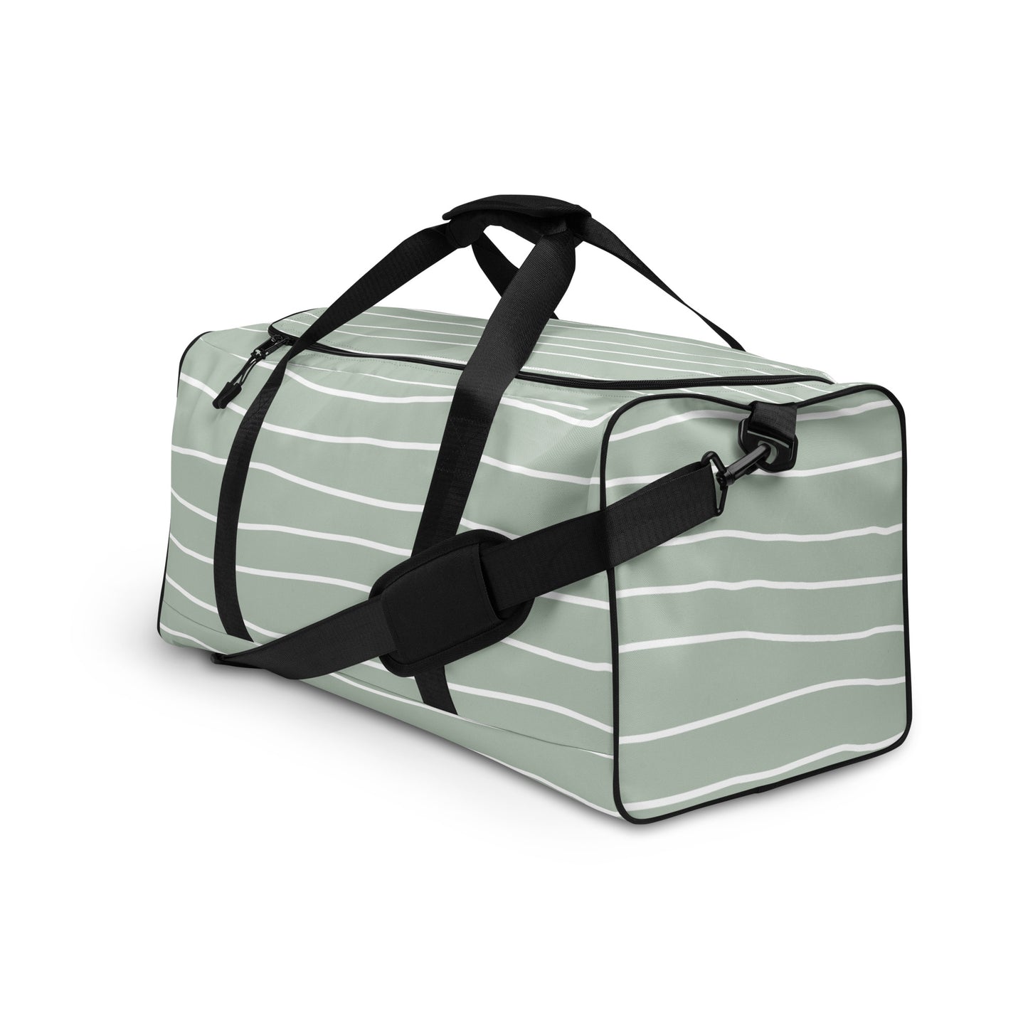 Hand Drawn Waves - Sustainably Made Duffle Bag