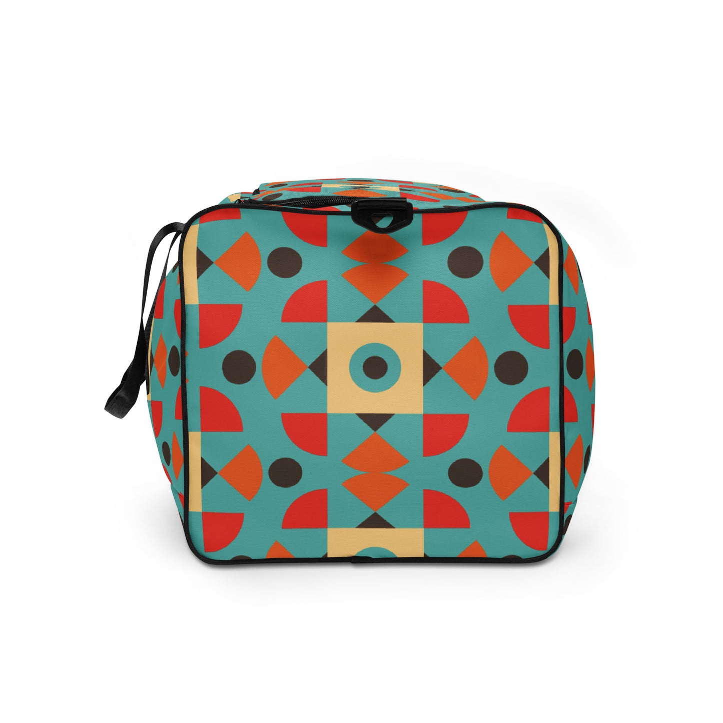 Retro Color Pattern - Sustainably Made Duffle Bag