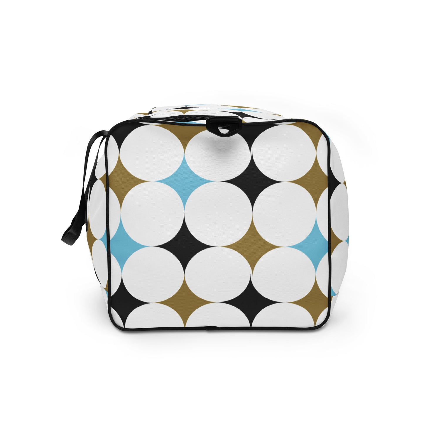 Retro Rounded Pattern - Sustainably Made Duffle Bag