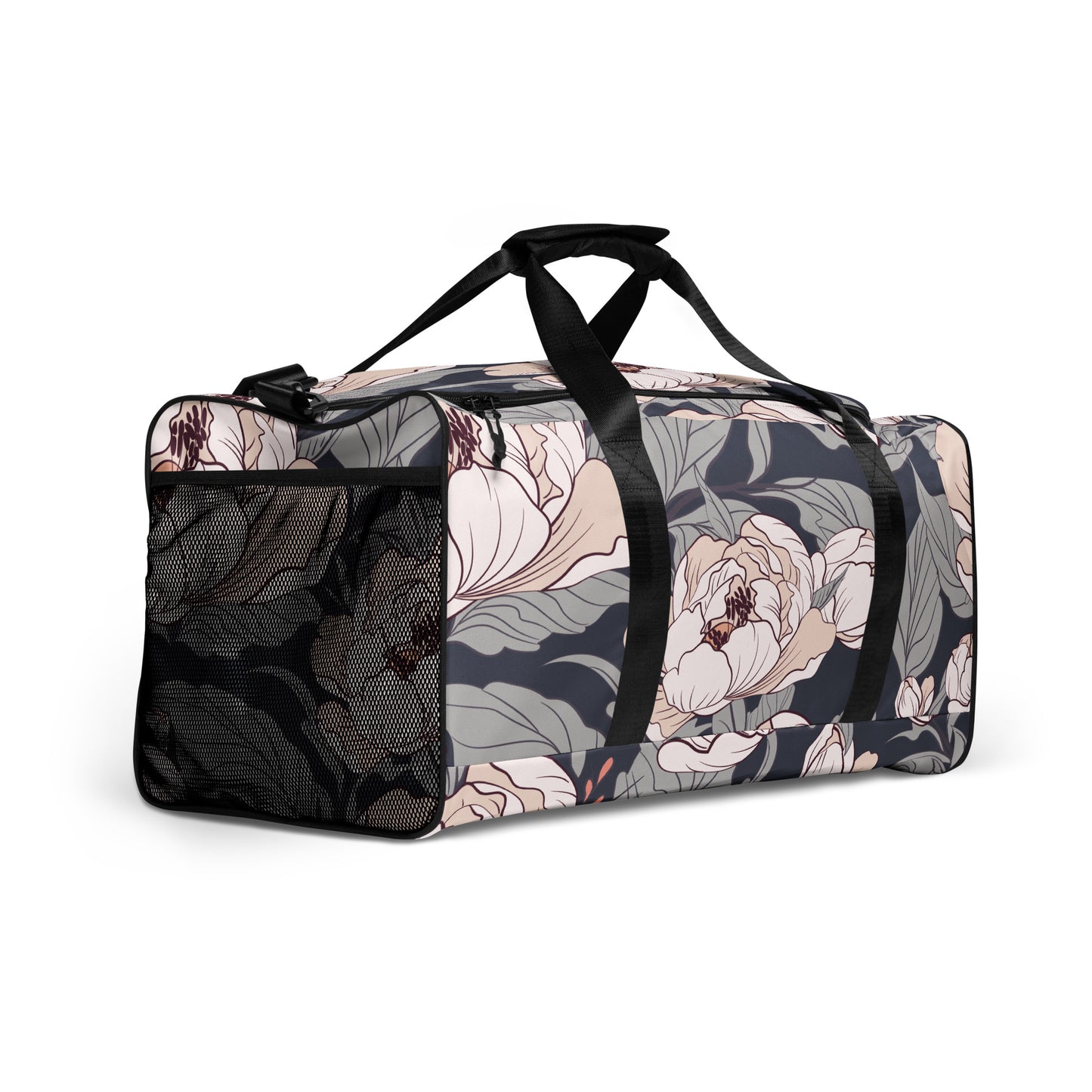 Flower Painting Artwork - Sustainably Made Duffle Bag