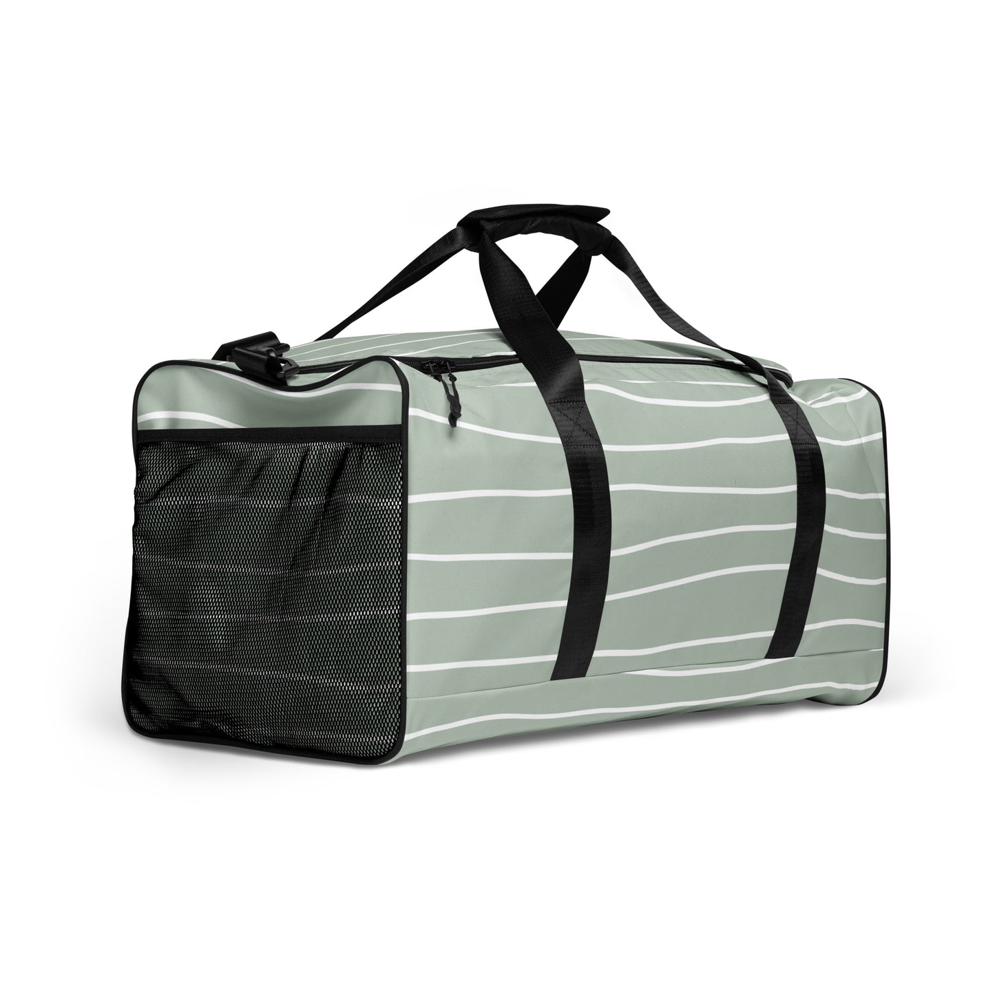 Hand Drawn Waves - Sustainably Made Duffle Bag
