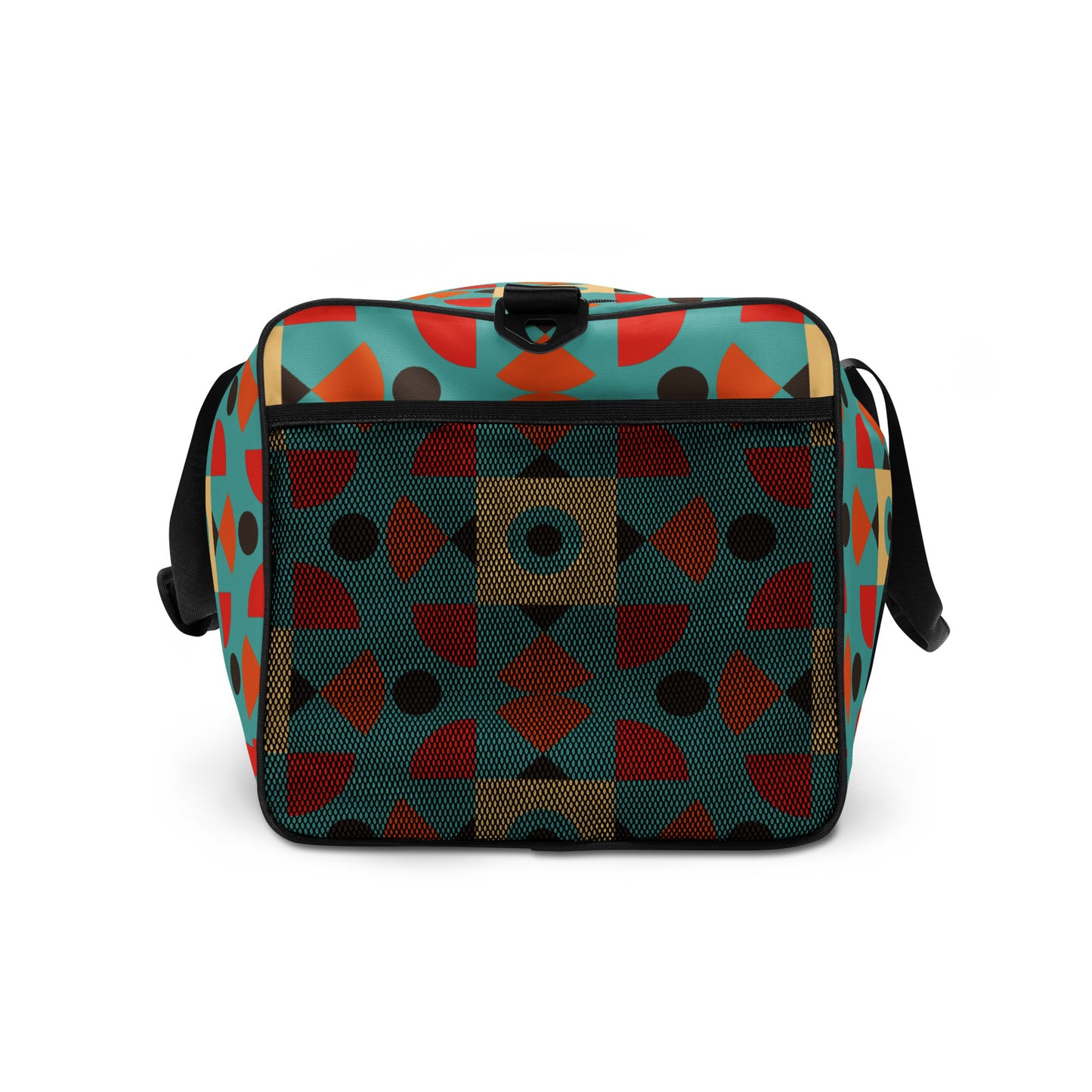 Retro Color Pattern - Sustainably Made Duffle Bag