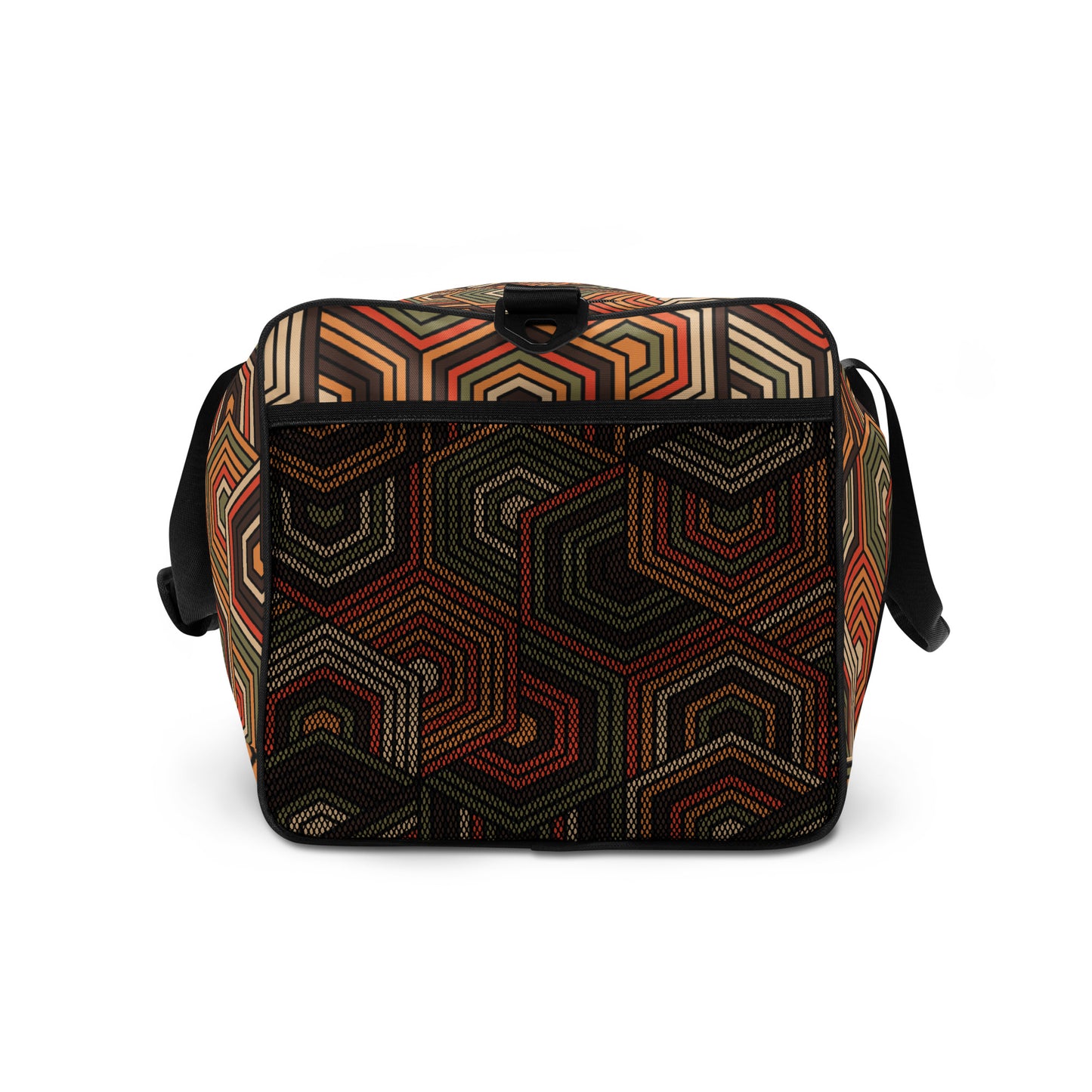 Hexagonal retro Pattern - Sustainably Made Duffle Bag