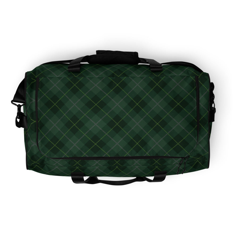 Deep Forest Tartan - Sustainably Made Duffle Bag