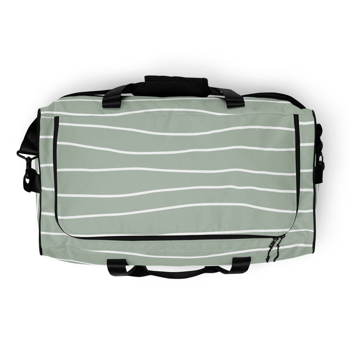Hand Drawn Waves - Sustainably Made Duffle Bag