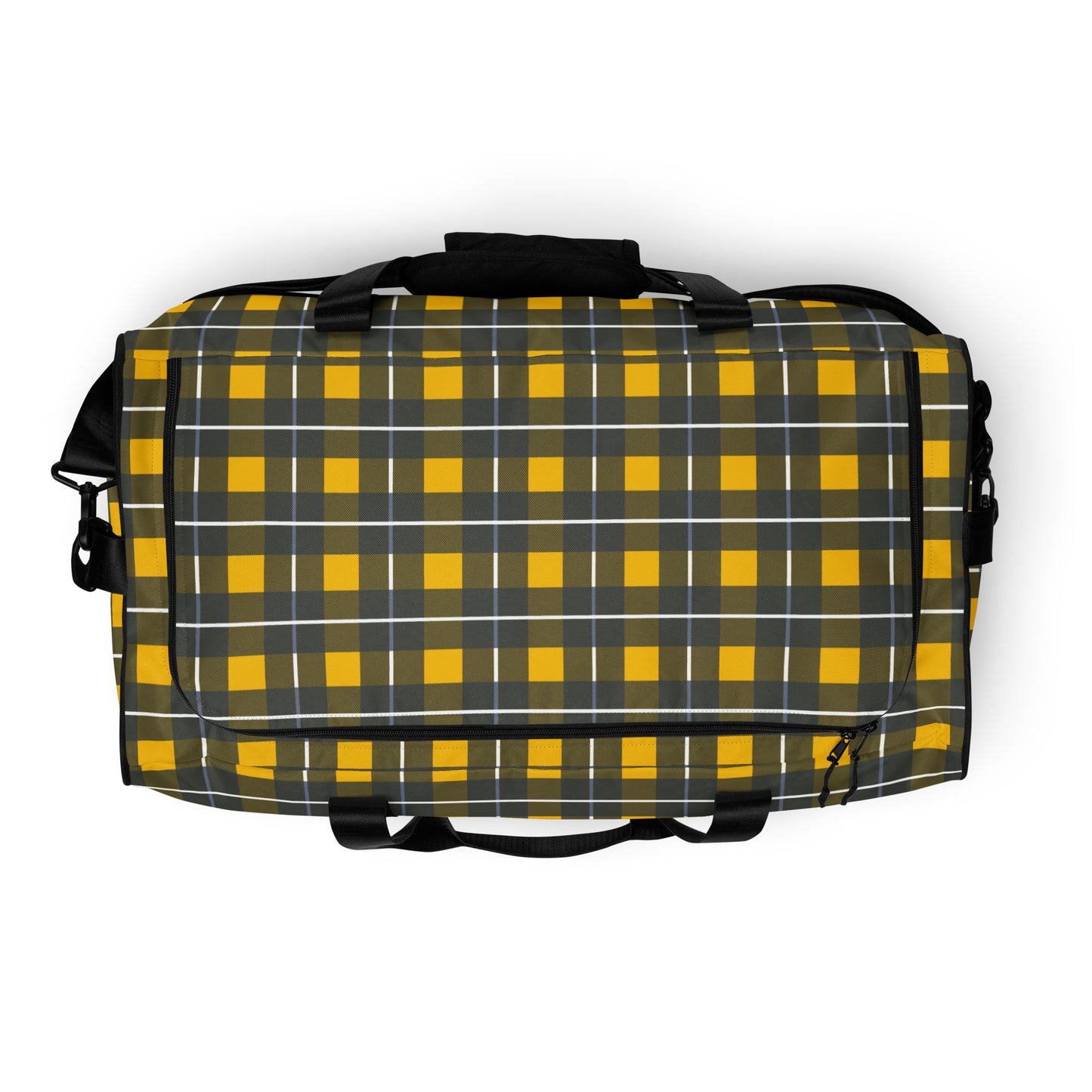 Yellow Tartan - Inspired By Harry Styles - Sustainably Made Duffle bag