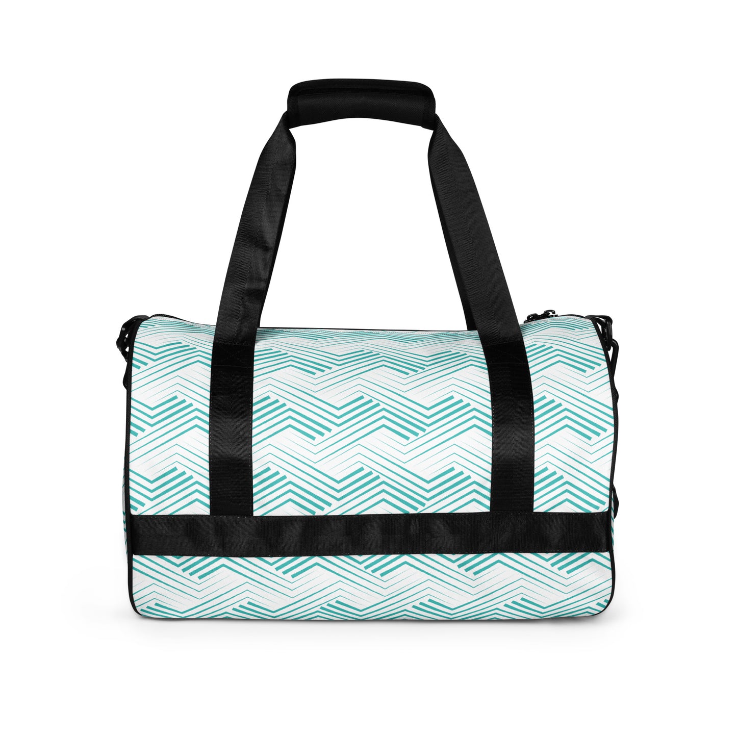 Blue Zigzag Pattern - Sustainably Made Gym Bag