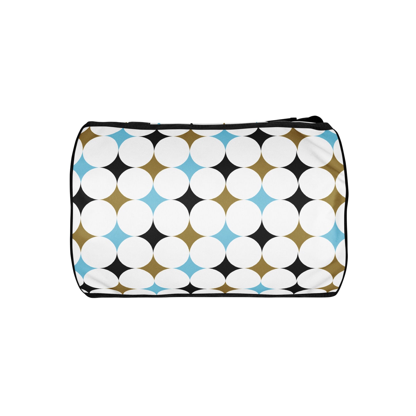 Retro Rounded Pattern - Sustainably Made Gym Bag
