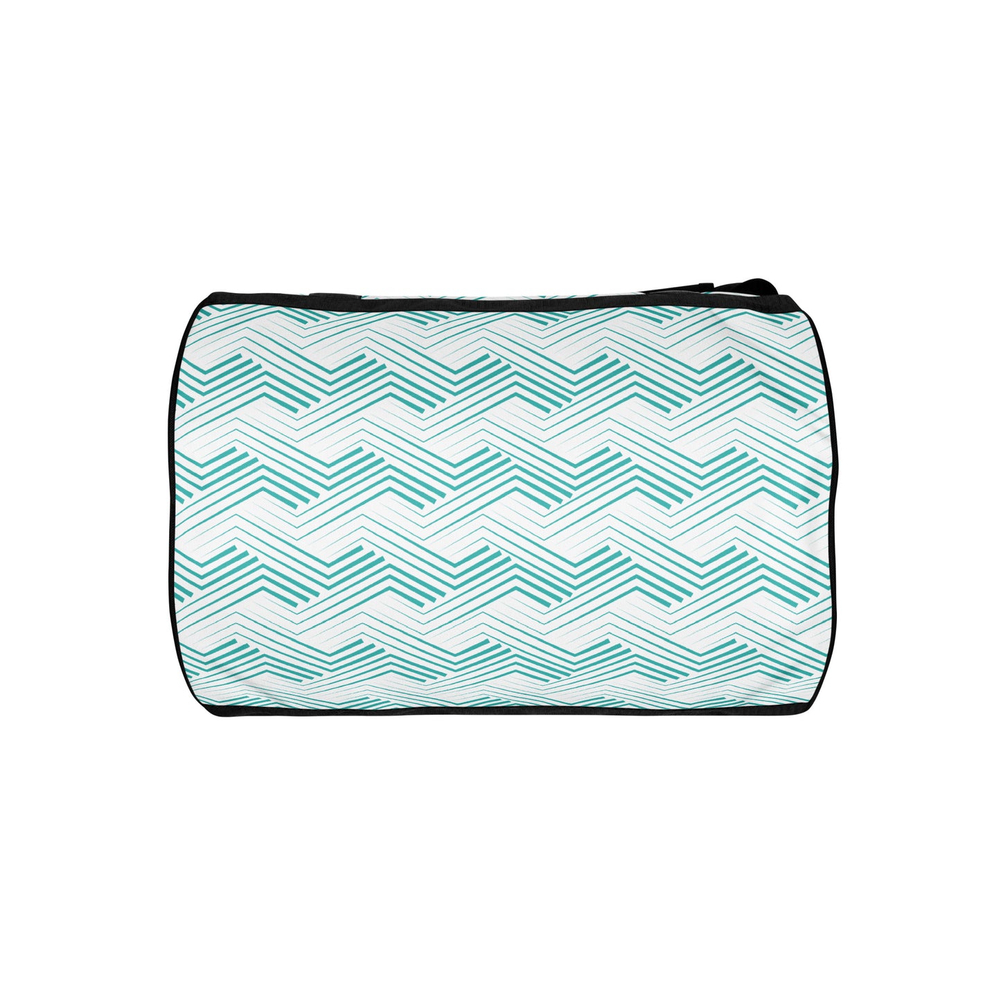 Blue Zigzag Pattern - Sustainably Made Gym Bag