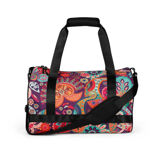 Multicolor Floral tribe - Sustainably Made Gym Bag