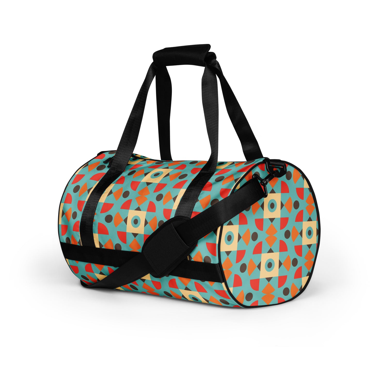 Retro Color Pattern - Sustainably Made Gym Bag
