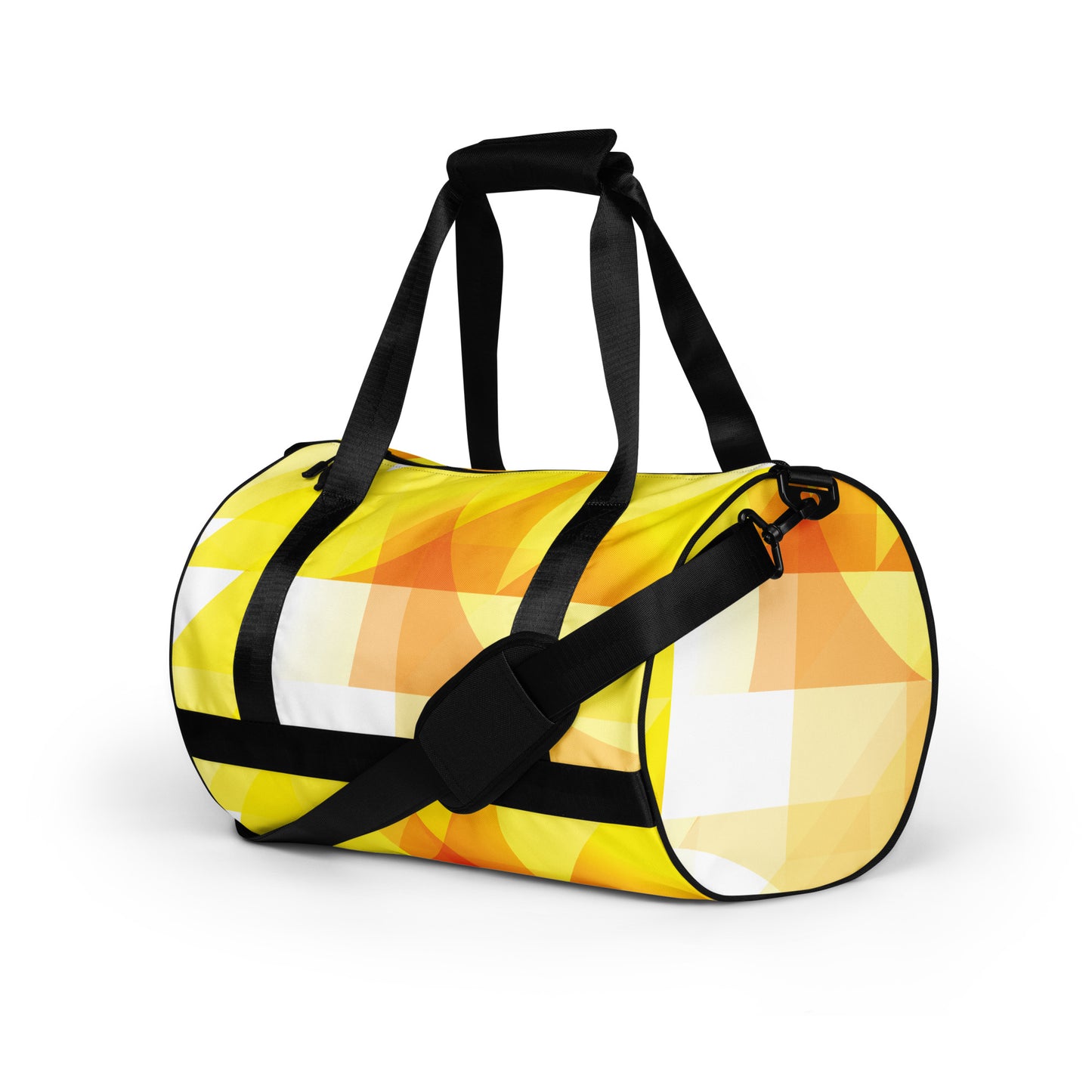 Yellow Abstract - Sustainably Made Gym Bag