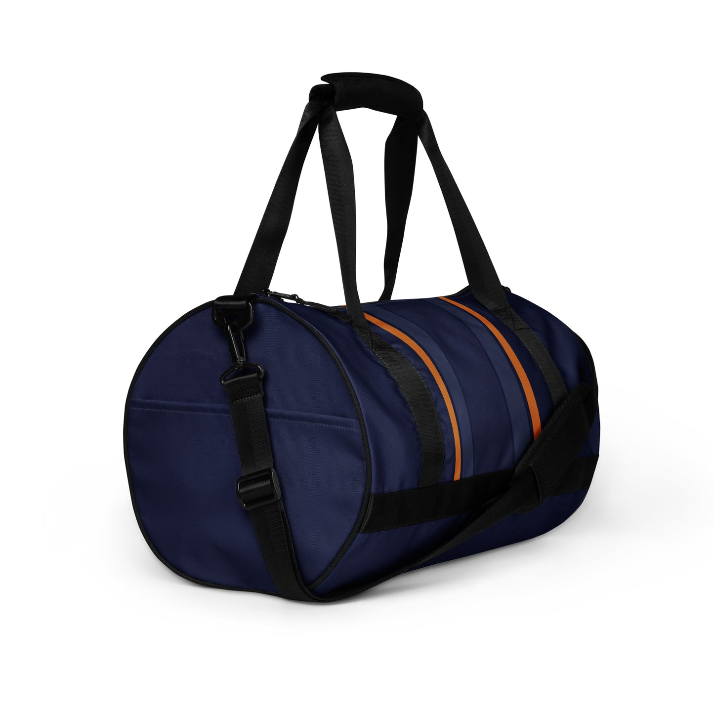 Blue Orange Stripes - Sustainably Made Gym Bag