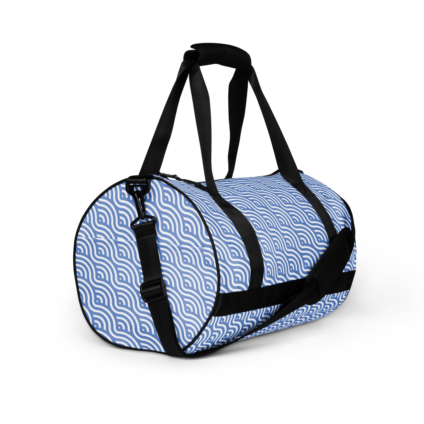 Blue Wave Pattern - Sustainably Made Gym Bag