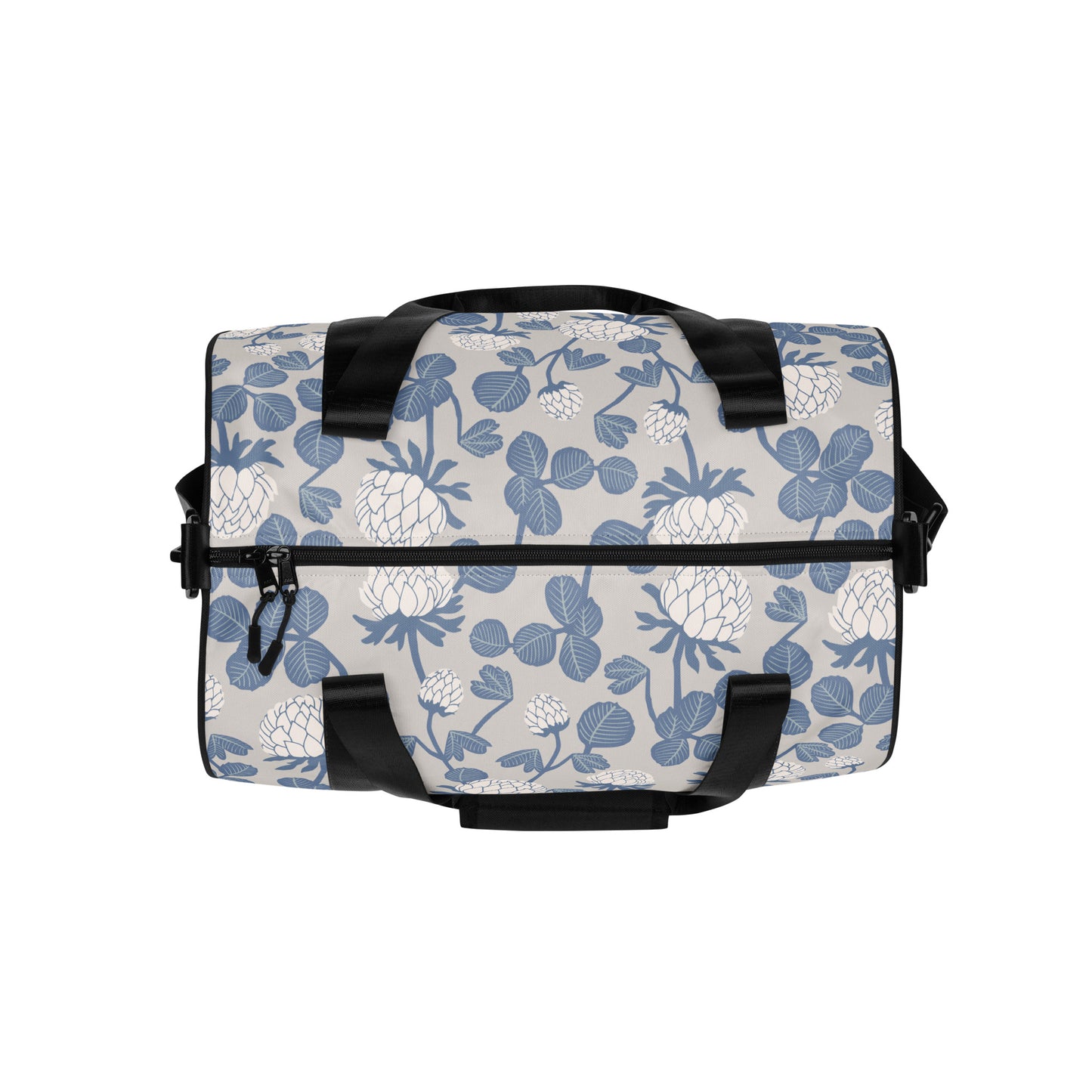 Grey Floral - Sustainably Made Gym Bag