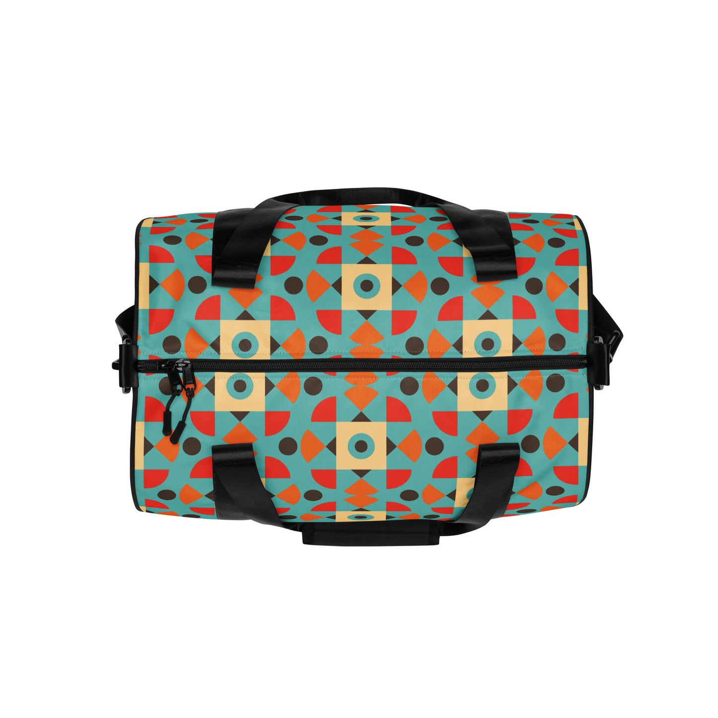Retro Color Pattern - Sustainably Made Gym Bag