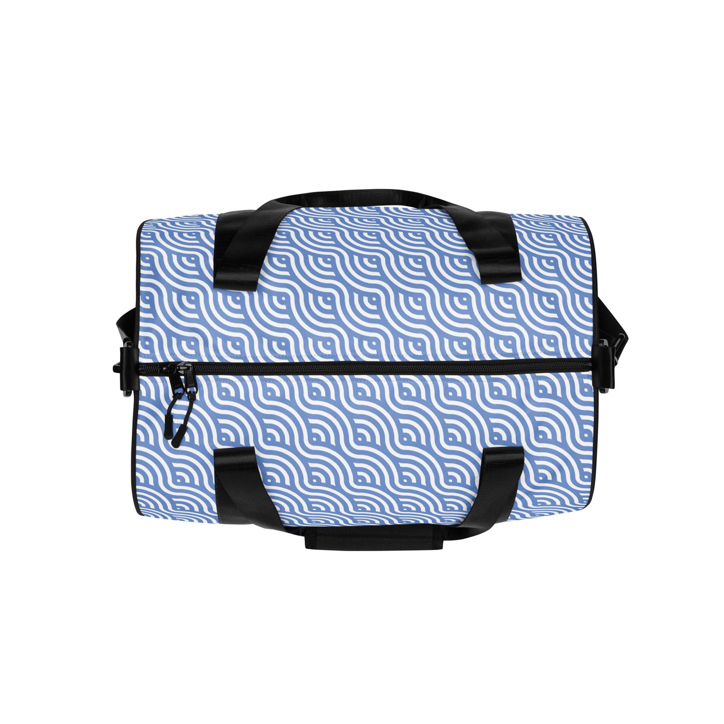 Blue Wave Pattern - Sustainably Made Gym Bag
