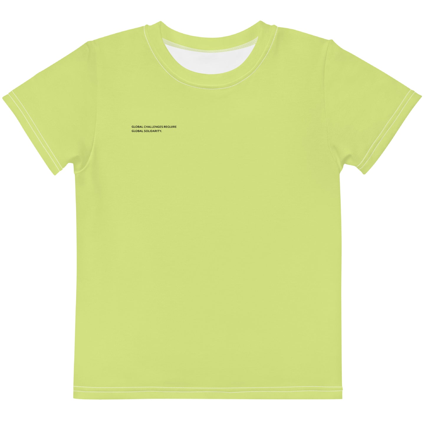 Lime Climate Change Global Warming Statement - Sustainably Made Kid's T-Shirt