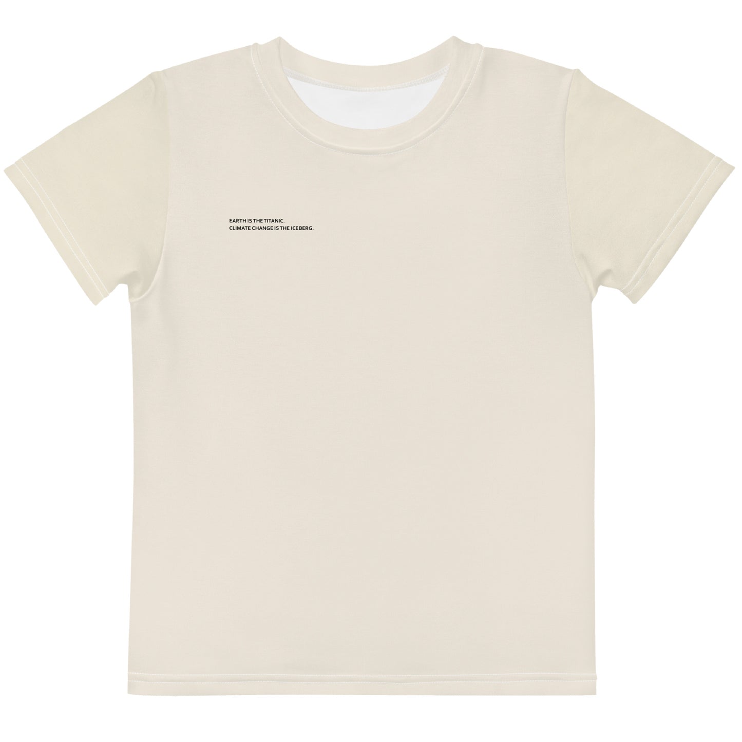 Light Grey Climate Change Global Warming Statement - Sustainably Made Kid's T-Shirt