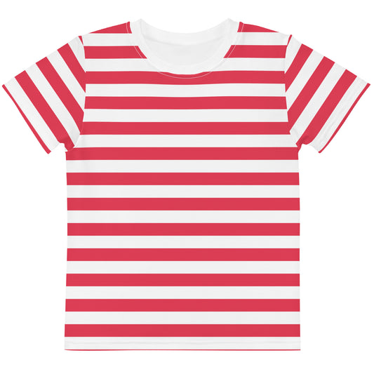 Red Stripes - Sustainably Made Kids T-Shirt
