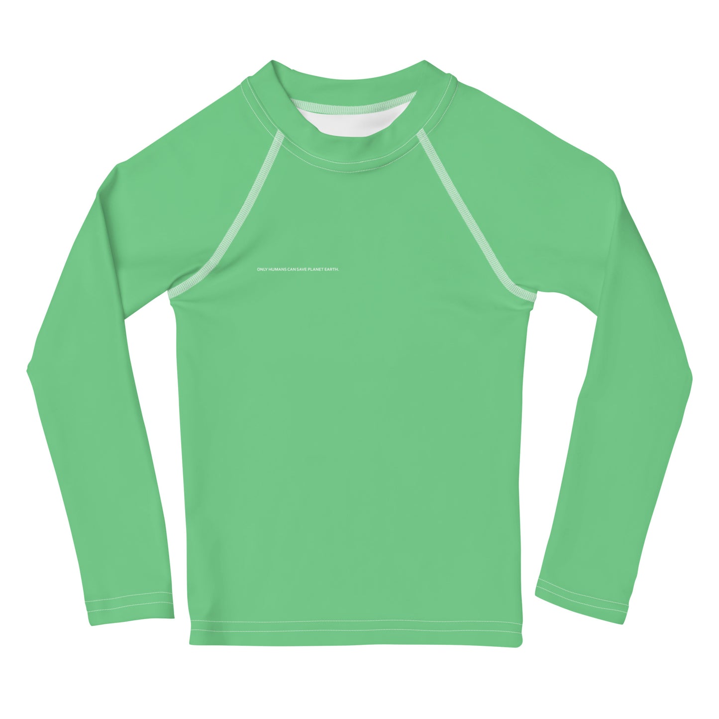Emerald Climate Change Global Warming Statement - Sustainably Made Kid's Long Sleeve Tee