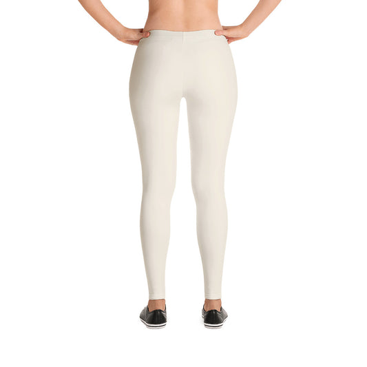 Cream Climate Change Global Warming Statement - Sustainably Made Women's Leggings