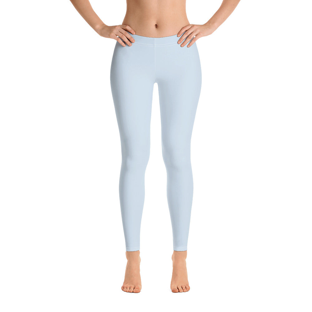 Baby Blue Climate Change Global Warming Statement - Sustainably Made Women's Leggings