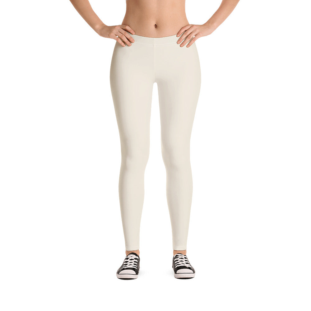Cream Climate Change Global Warming Statement - Sustainably Made Women's Leggings