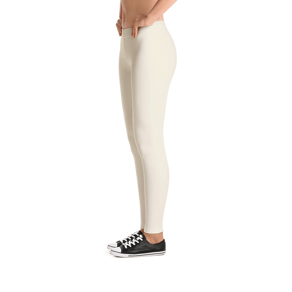 Cream Climate Change Global Warming Statement - Sustainably Made Women's Leggings