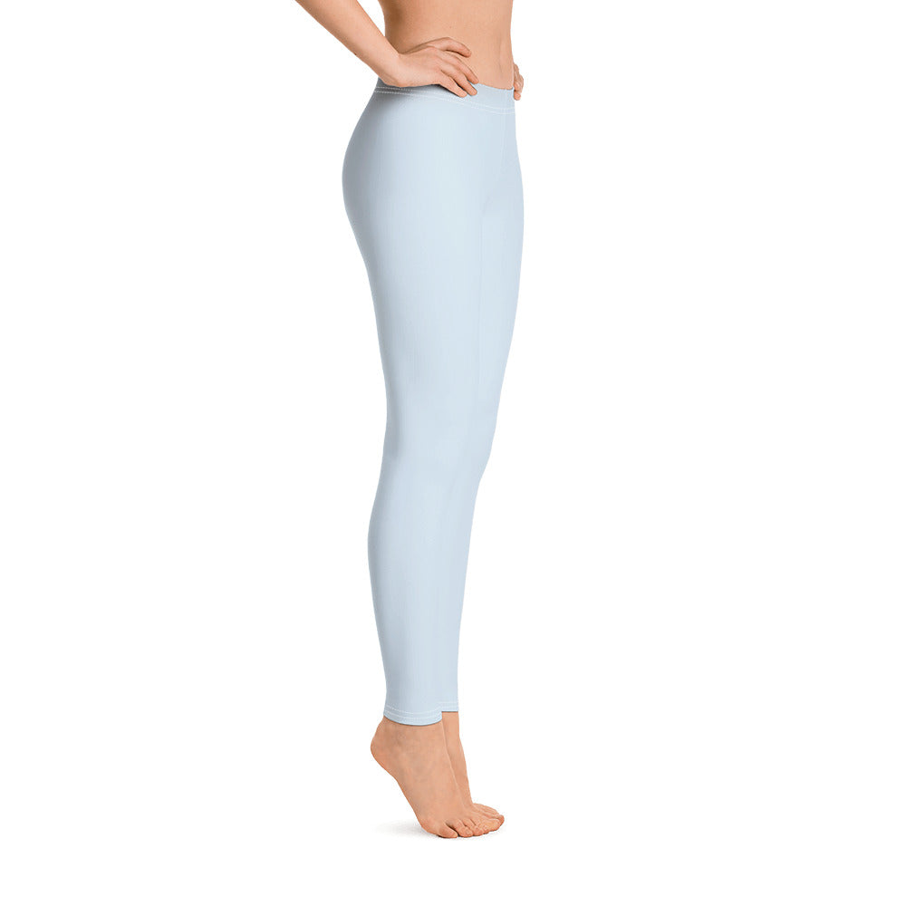 Baby Blue Climate Change Global Warming Statement - Sustainably Made Women's Leggings