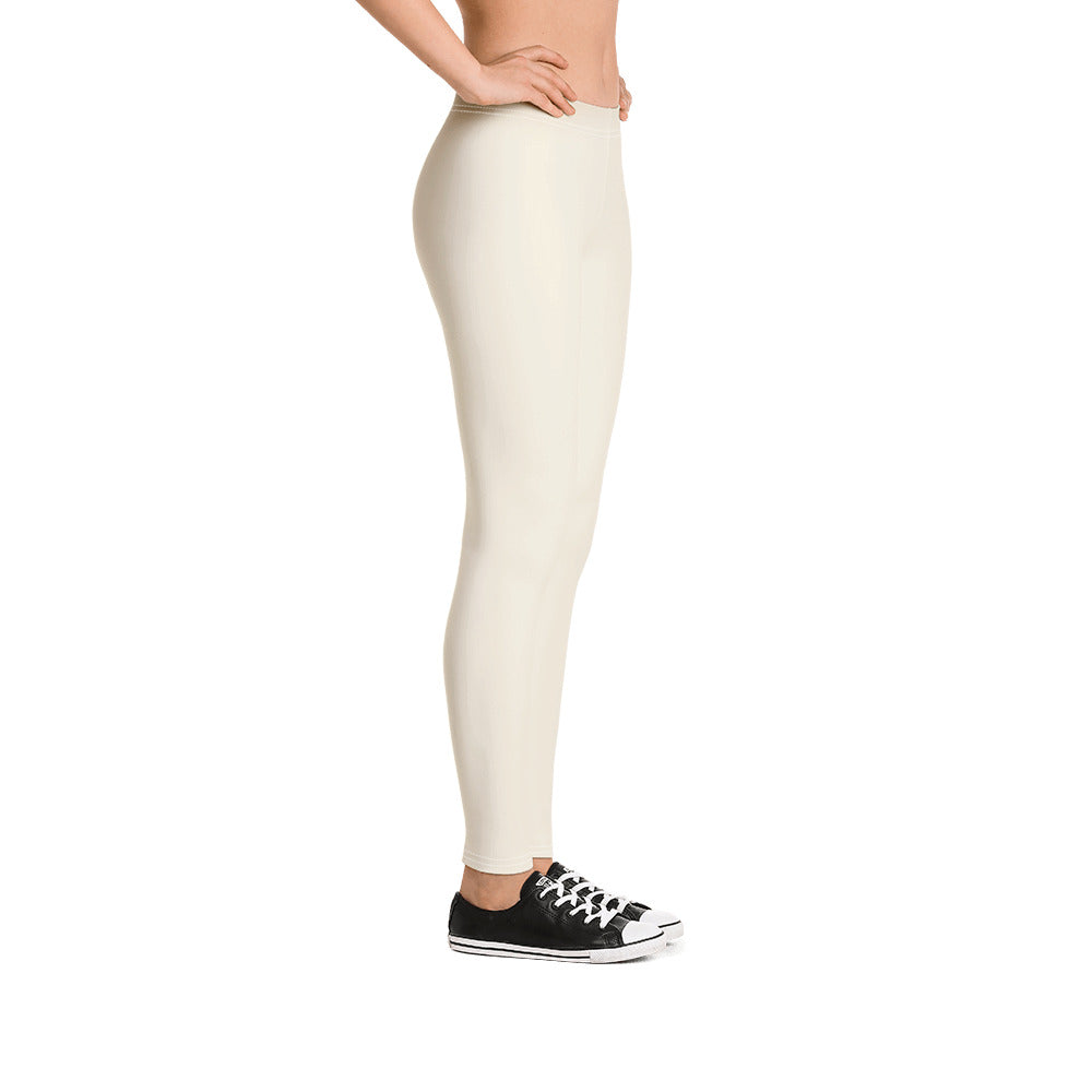 Cream Climate Change Global Warming Statement - Sustainably Made Women's Leggings