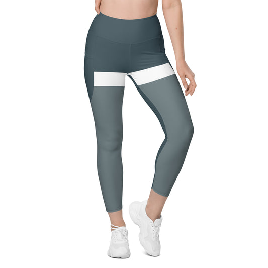 Monochrome - Sustainably Made Leggings with pocket