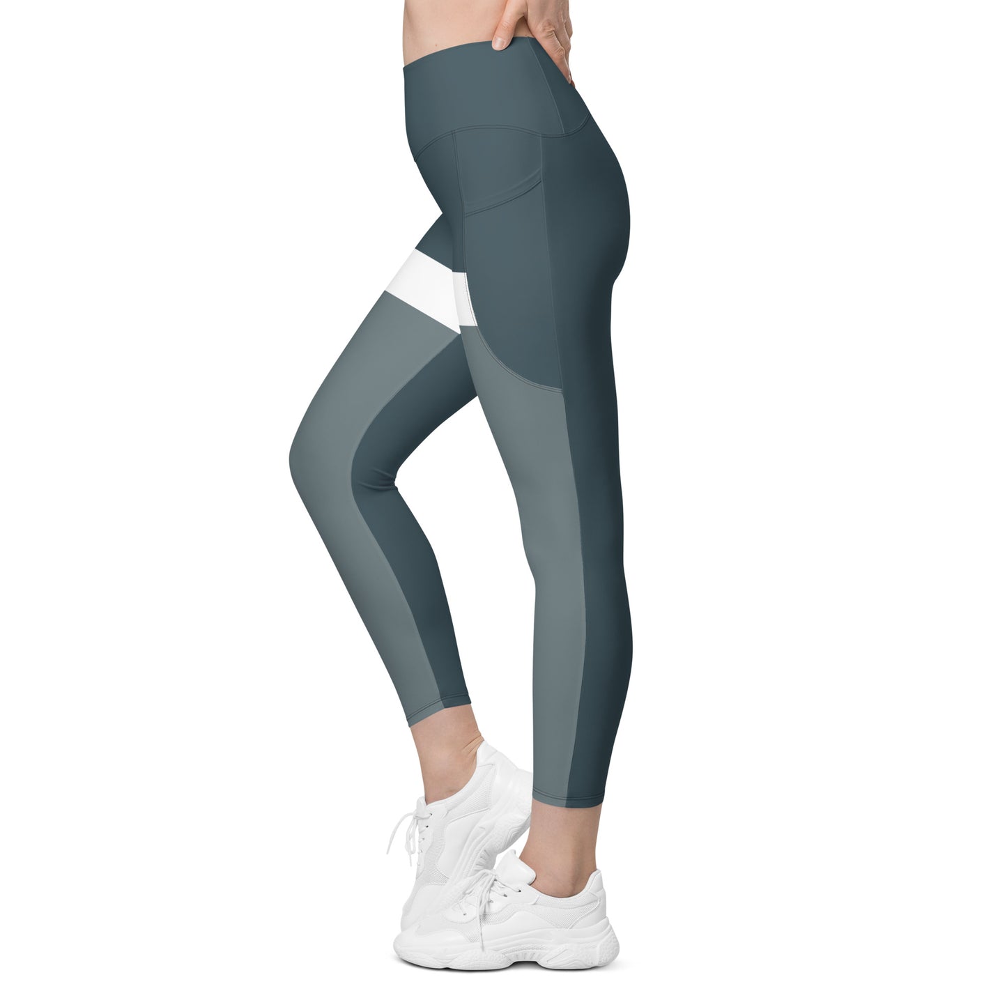 Monochrome - Sustainably Made Leggings with pocket