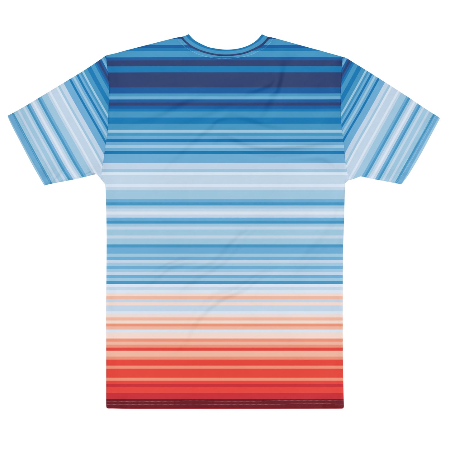 Climate Change Global Warming Stripes - Sustainably Made Men's T-shirt