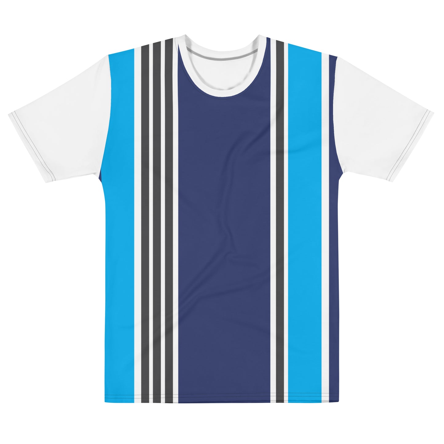 Blue Vertical - Sustainably Made Men's Short Sleeve Tee