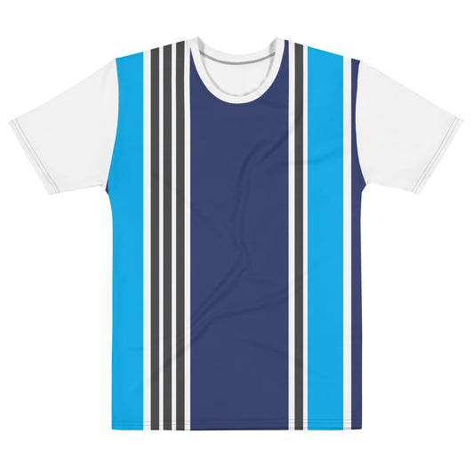 Blue Vertical - Sustainably Made Men's Short Sleeve Tee