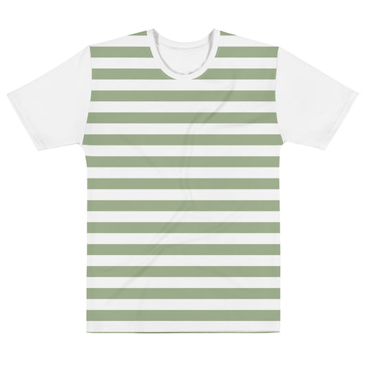 Olive Stripes - Sustainably Made Men's Short Sleeve Tee